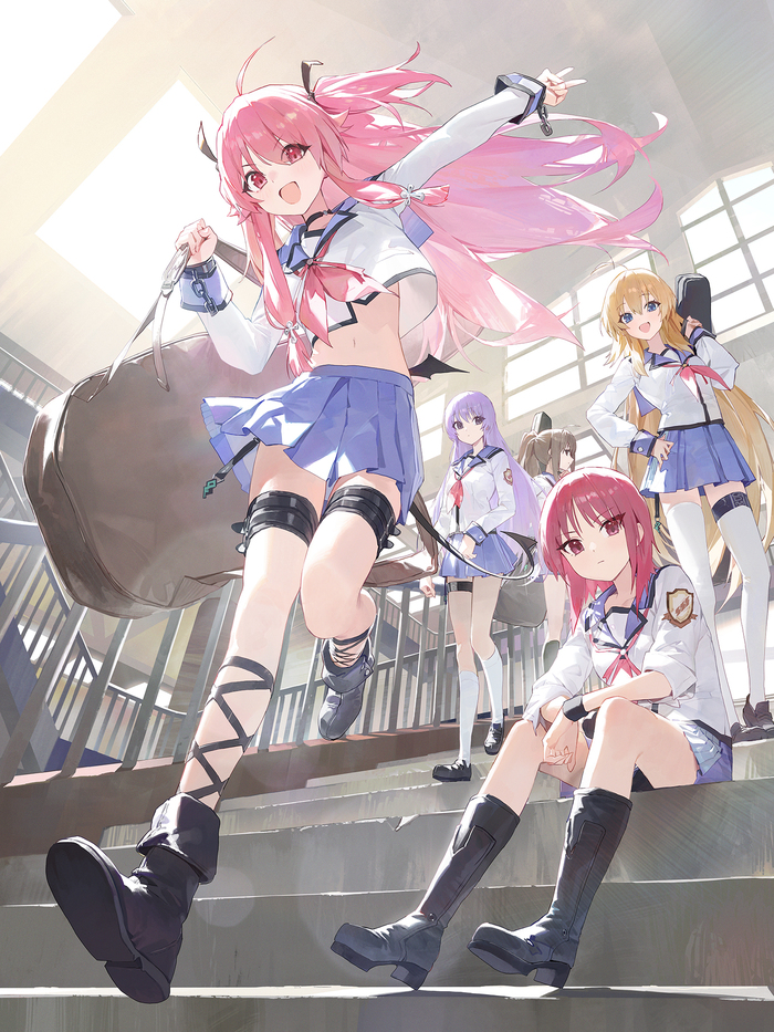 Girls Dead Monster Anime Art, , Angel Beats!, Yui (Angel Beats!), Iwasawa Masami, Pixiv, 