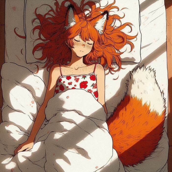     !  , Anime Art, , , , , Animal Ears, , , , Ginger & White, 