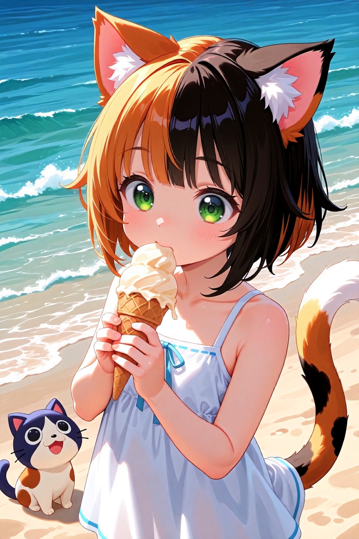   , Anime Art, Stable Diffusion, ,  , Loli, , Animal Ears