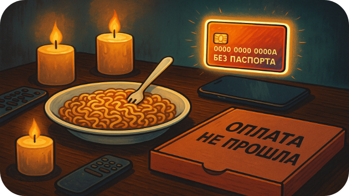 Когда хочешь оплатить пиццу без паспорта, а ужинаешь лапшой. Виртуальная карта — это удобно, но не везде примут неименную.