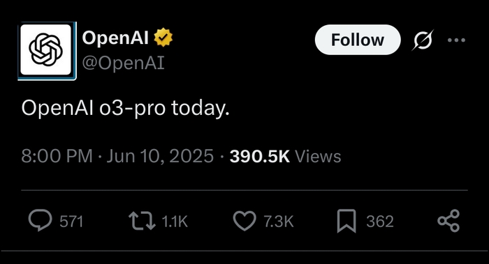 OpenAI  o3-pro  ! Openai, -, ChatGPT,  , , X (Twitter), , DeepSeek, 