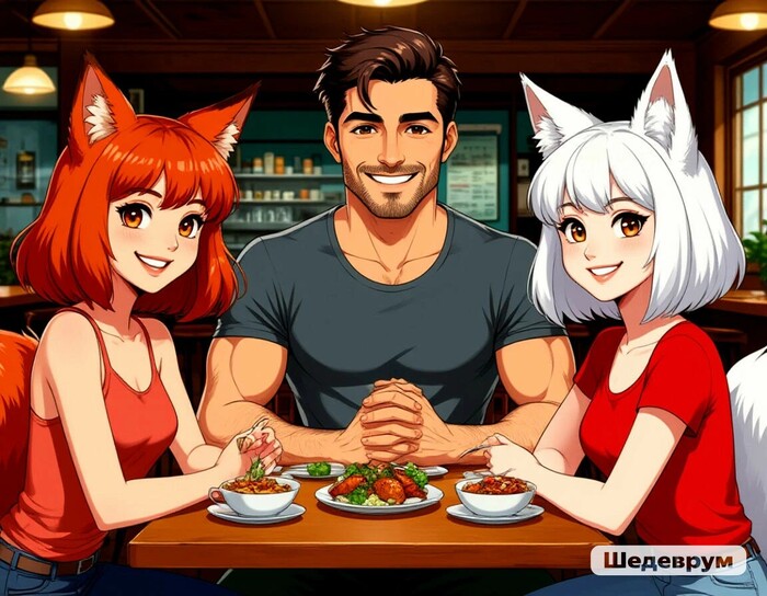 ...  (),  , , Anime Art, Animal Ears, ,  , , , , , 