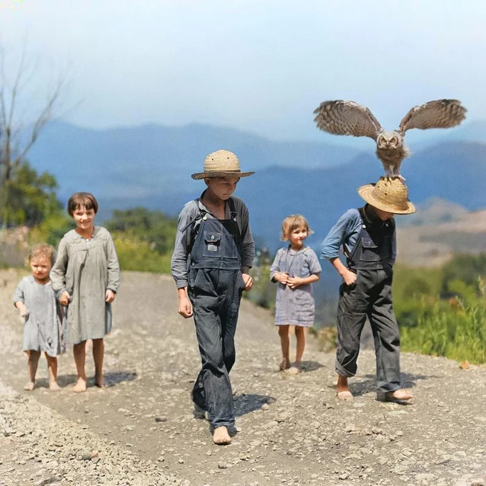 Подборка интересных и необычных фотографий из США. 20 раскрашенных фотографий ХХ века. Часть 22 Историческое фото, Старое фото, 20 век, Фотография, США, Колоризация, Длиннопост