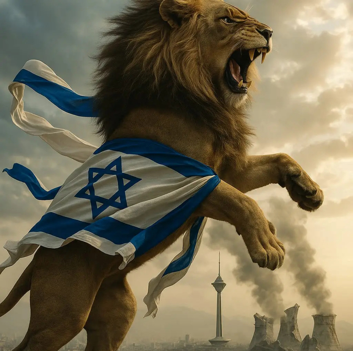 Увидьте, народ поднимается, как лев