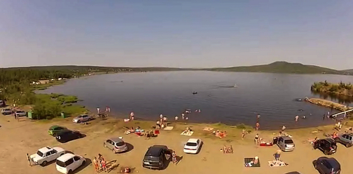 Пляж в пгт. Серебряный Бор