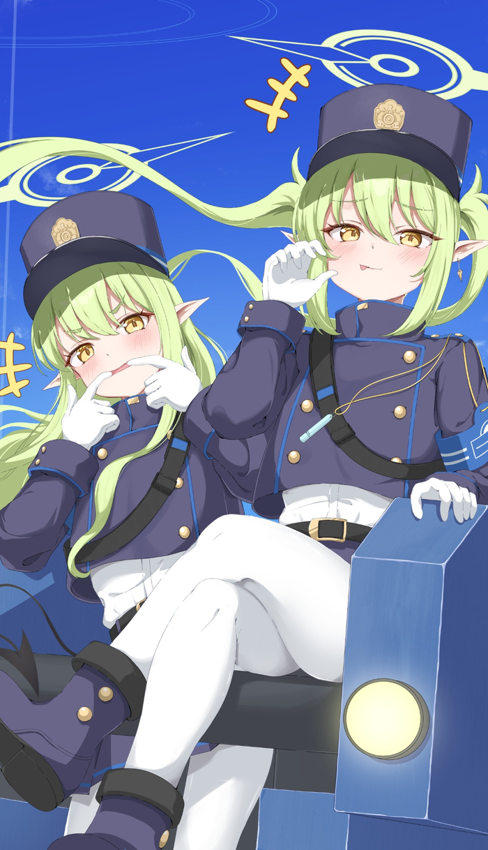 3      , Anime Art, Blue Archive, Tachibana Hikari, Tachibana Nozomi, 