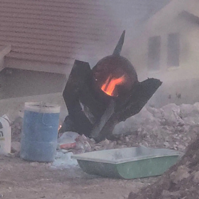 Фрагмент иранской ракеты в Хайфе