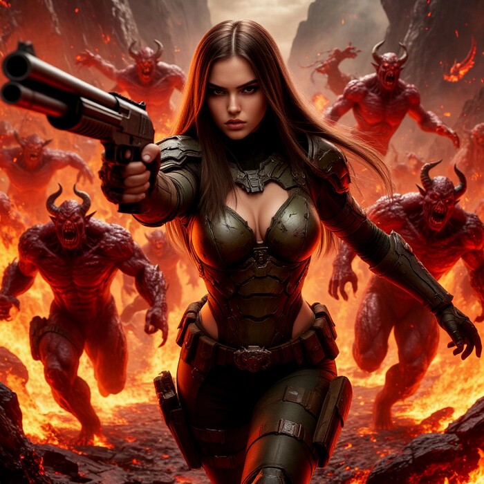 #endline  ,  , ,  , Doom, Doom Eternal, Doomguy, 