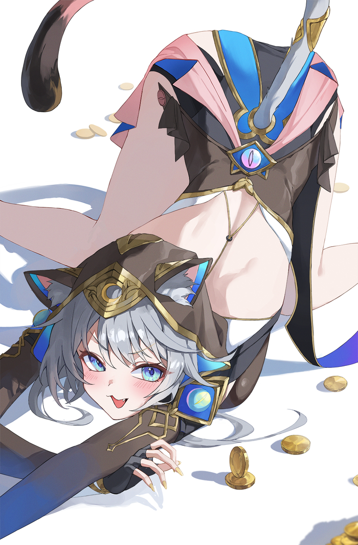 Cipher Honkai: Star Rail, Cipher (Honkai: Star Rail), , , , , Anime Art, Animal Ears, 