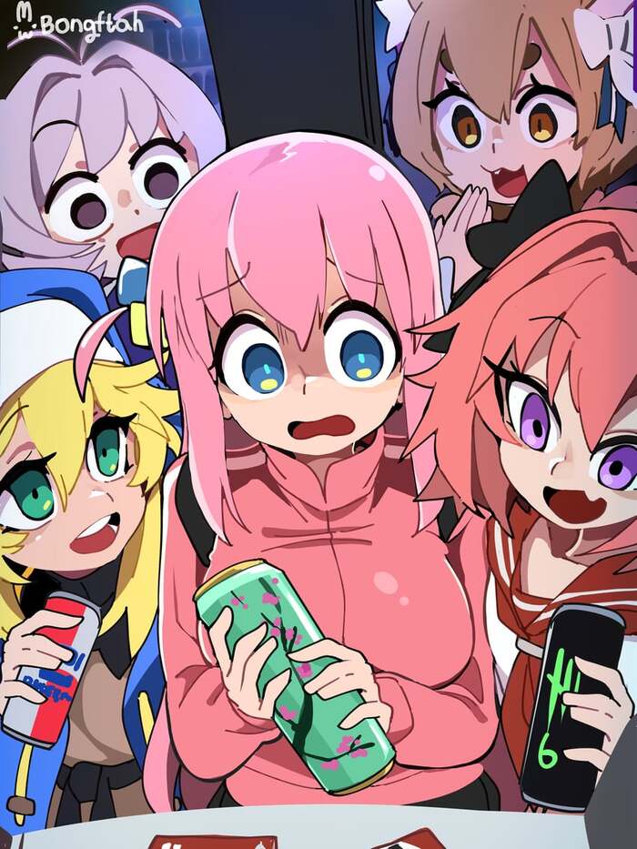    , Anime Art, Gotou Hitori, Bocchi the Rock!, Astolfo, Fate, Felix Argyle, Re:Zero Kara, Osana Najimi, Komi-san wa Comyushou desu, Bridget, Guilty Gear, Twitter (), Bongf