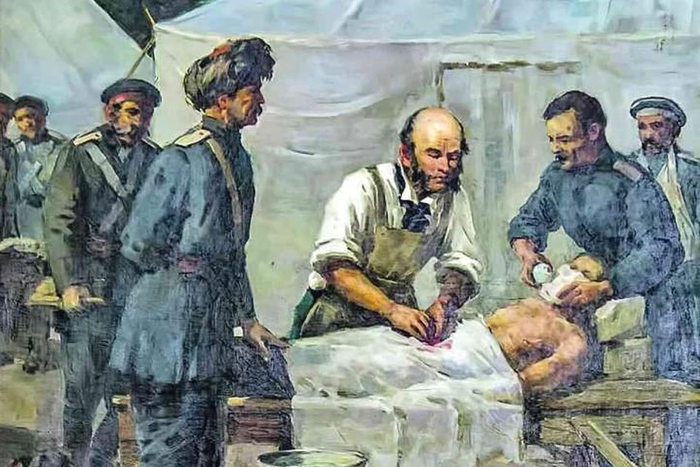 А. Сидоров «<a href="https://pikabu.ru/story/otvet_luckysquirrel_v_mozhno_li_videt_snyi_vo_vremya_narkoza_12867205?u=https%3A%2F%2Fwww.youtube.com%2Fwatch%3Fv%3DMFzCM8F7l-c&t=%D0%9D.%20%D0%98.%20%D0%9F%D0%B8%D1%80%D0%BE%D0%B3%D0%BE%D0%B2&h=690c2f450f2cf829e1e96876132120469897bb80" title="https://www.youtube.com/watch?v=MFzCM8F7l-c" target="_blank" rel="nofollow noopener">Н. И. Пирогов </a>оперирует раненого под эфирным наркозом», аул Салта, 1847