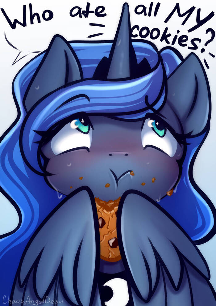 ...... -   Ψ ?..   My Little Pony, Chaosangeldesu, Princess Luna