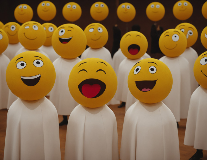 Для отправки смайликов использовали специальных служек