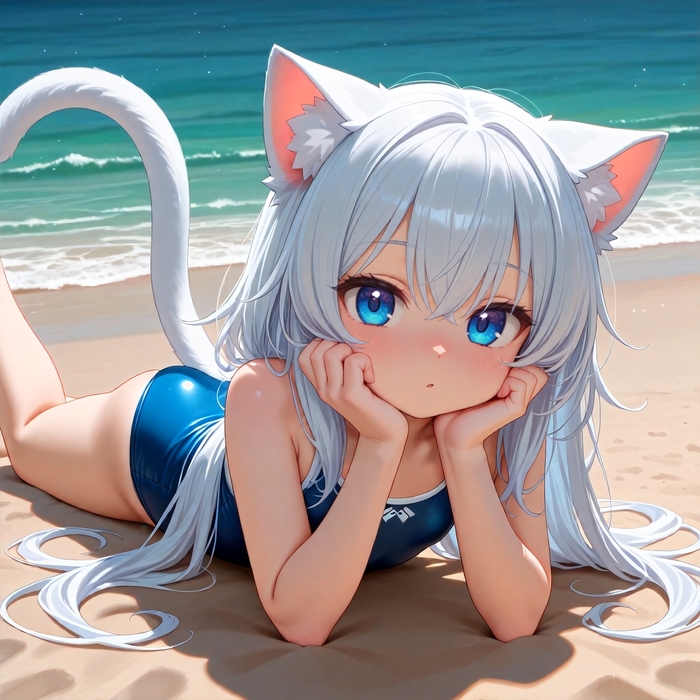     , Stable Diffusion, Anime Art, ,  , , Loli, Original Character, , , Animal Ears