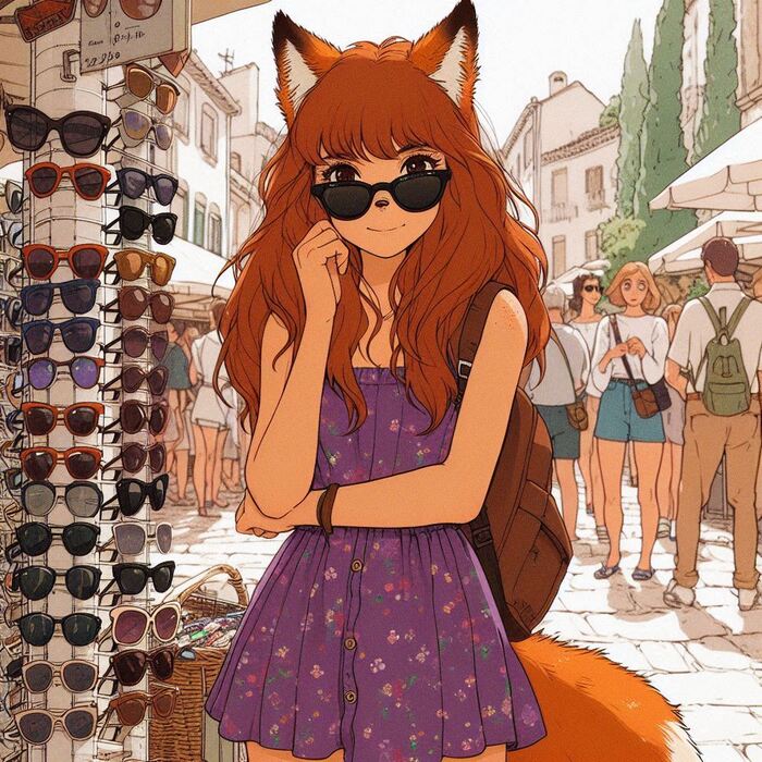  ! e06 -       ?  , , Anime Art, , , , Animal Ears, , Original Character, , , , , , , , , Ginger & White, 