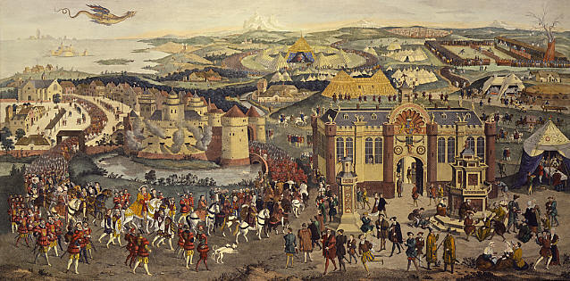 Поле золотой парчи.