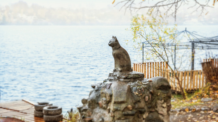 Памятник кошке Мухе