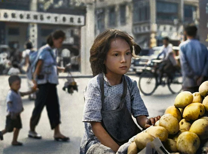 Любопытные фотографии из прошлого стран Азии. 20 раскрашенных фотографий ХХ века. Часть 6 Историческое фото, Старое фото, 20 век, Фотография, Азия, Корея, Южная Корея, Вьетнам, Китай, Япония, Индия, Колоризация, Длиннопост