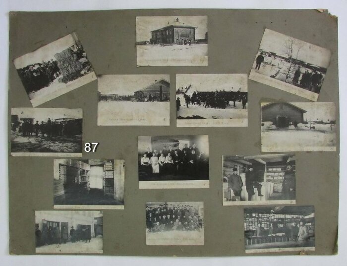 Вожегодский союз Вологодского Губернского Союза кооперативов. На сенопрессовальном пункте. 1920-е гг.