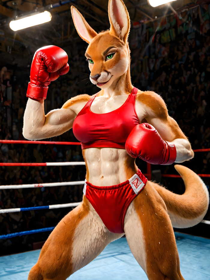    Wolfmks #1700 ,  , Furry Art, Furotica, Furotica female, Furry Kangaroo, Stable Diffusion, 