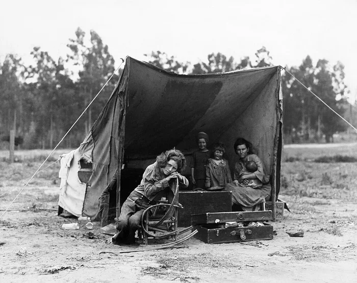 Великая депрессия глазами фотографа Доротеи Ланж История (наука), США, Фотография, Черно-белое фото, Историческое фото, 20 век, Длиннопост