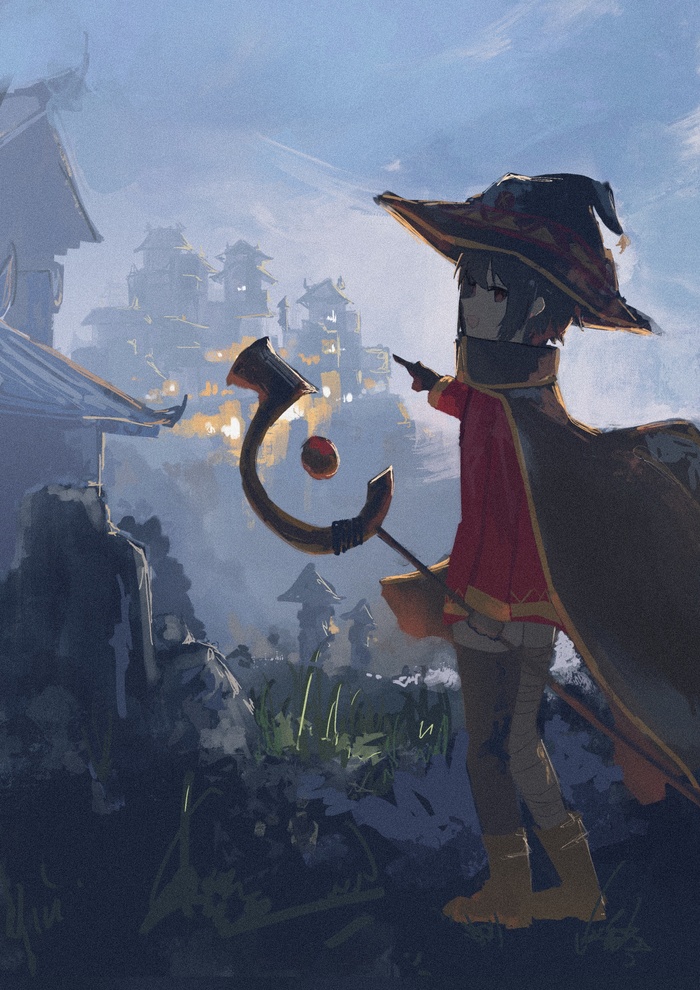     , Anime Art, Megumin, Konosuba