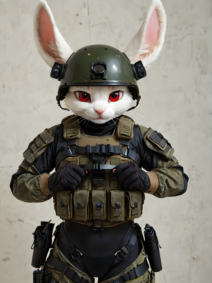    Wolfmks #1719 ,  , Furry Art, Furry rabbit, Stable diffusion 3, 