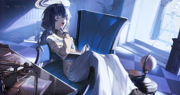 Ui Kozeki Blue Archive, Ui Kozeki, Anime Art, Game Art, , 