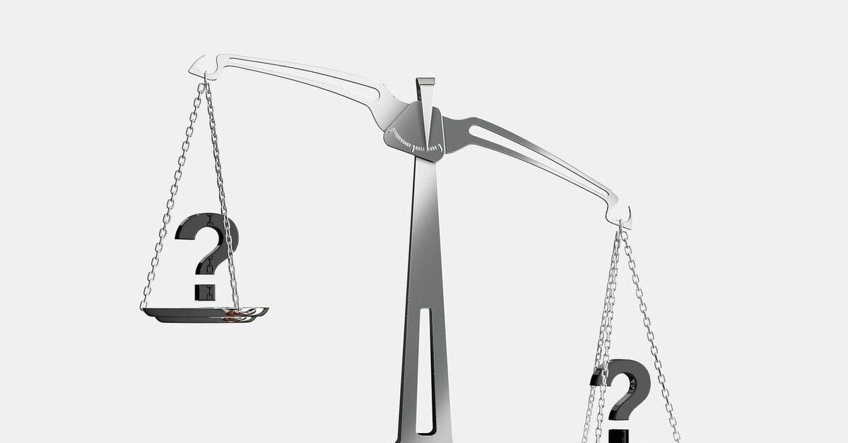 сравнение на весах двух вариантов