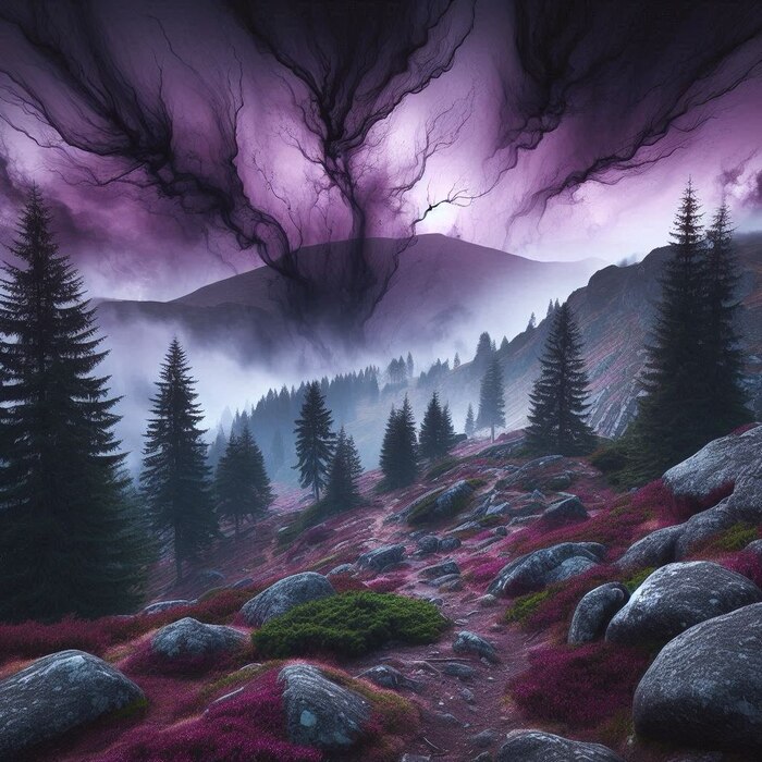 Фиолетовая туманность проявляет активность.