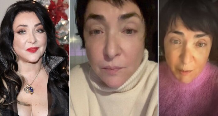 Лолита предстала в двух образах покаяния (видеокадры: 2-е и 3-е фото).