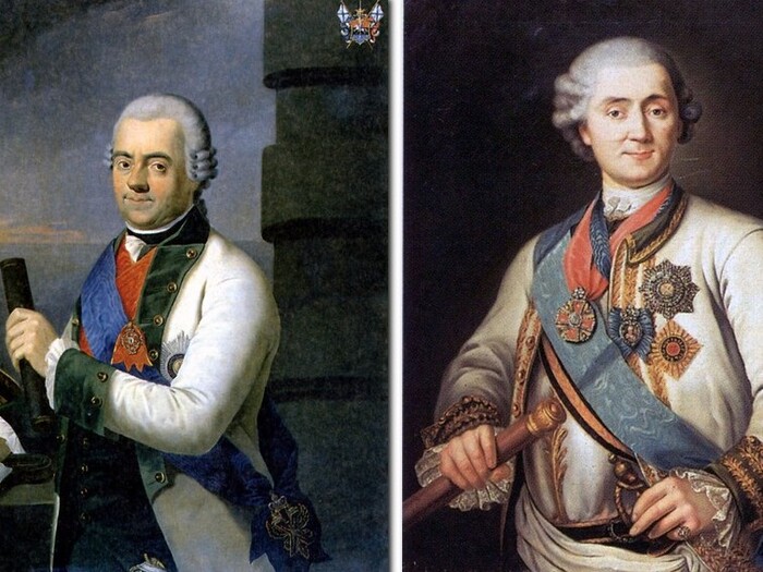 Григорий Андреевич Спиридов и Алексей Григорьевич Орлов