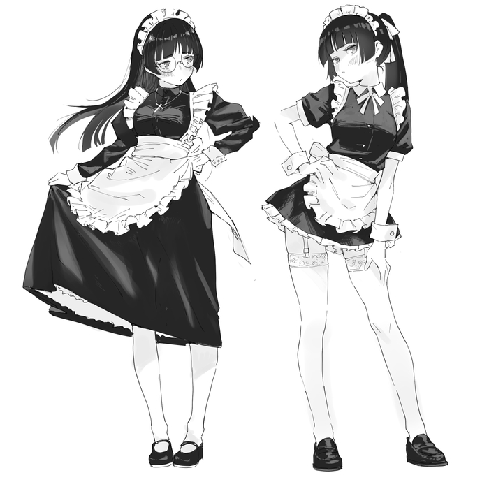 Maid Kuroneko Anime Art, , Gokou Ruri, Ore no Imouto ga Konnani Kawaii Wake ga Nai, Pixiv, 
