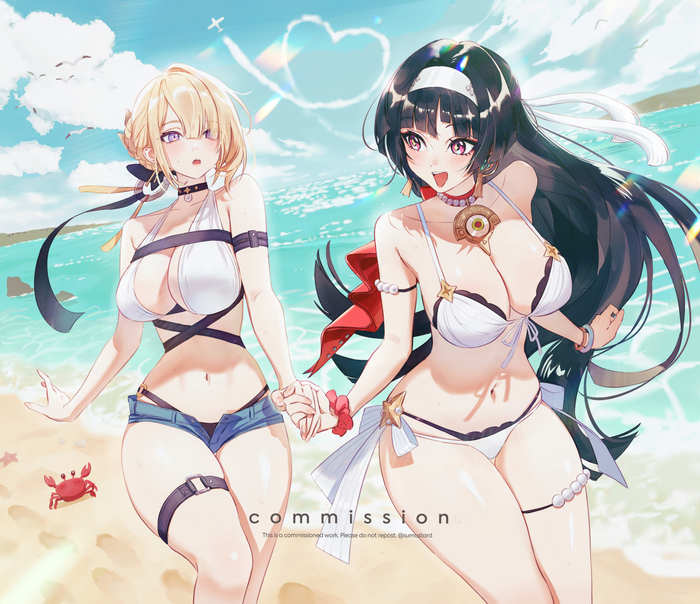  Anime Art, , Zenless Zone Zero, Astra Yao (zzz), Evelyn Chevalier (zzz), , , ,   