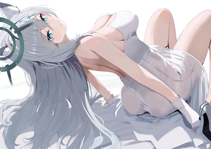 Terror Anime Art, , Blue Archive, Shiroko Terror, Animal Ears