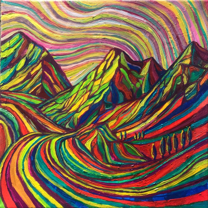 Вообще у этого направления есть название Оп-арт — это когда ты делаешь картинку, которая обманывает зрение. В идеале она должна вызывать у зрителя лёгкое головокружение и вопрос: «Что это было?!» Но тут я уже просто использовал оптику для Крымского пейзажа