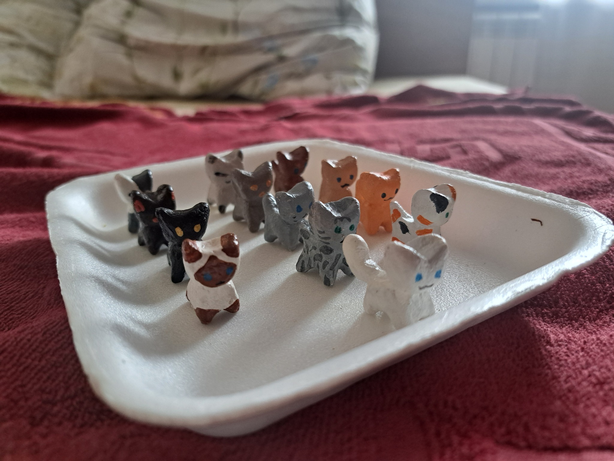 And again a gift - My, Kittens, Presents, Birthday, Figurines, Creation, Лепка