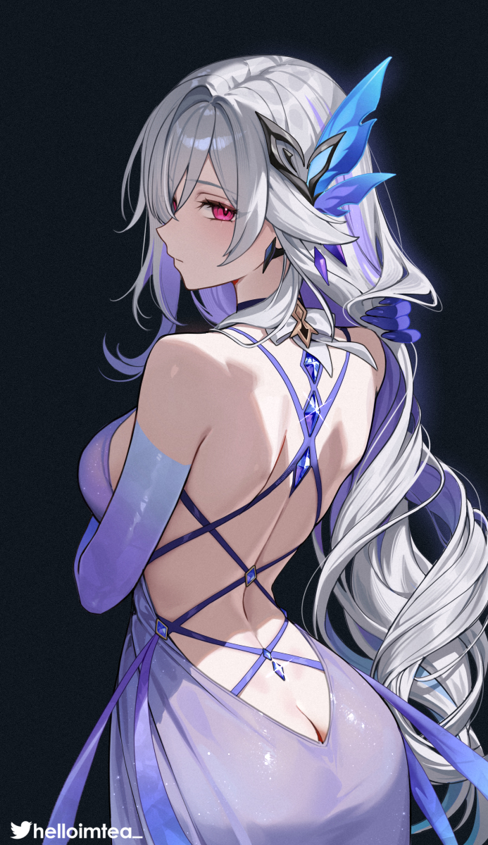  , Pixiv, Anime Art, Genshin Impact, Skirk (Genshin Impact), Helloimtea