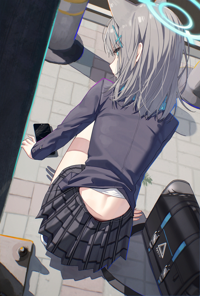 Shiroko Anime Art, , Blue Archive, Sunaookami Shiroko,  