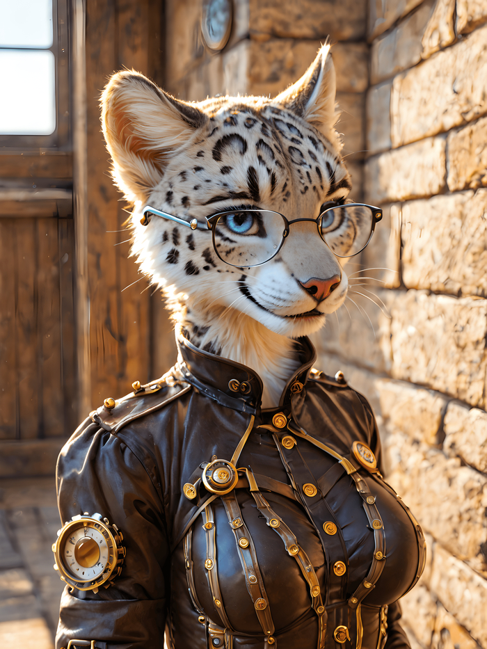    Wolfmks #1787 ,  , Furry Art,  , Stable diffusion 3, Furotica, Furotica female, Furry snow leopard