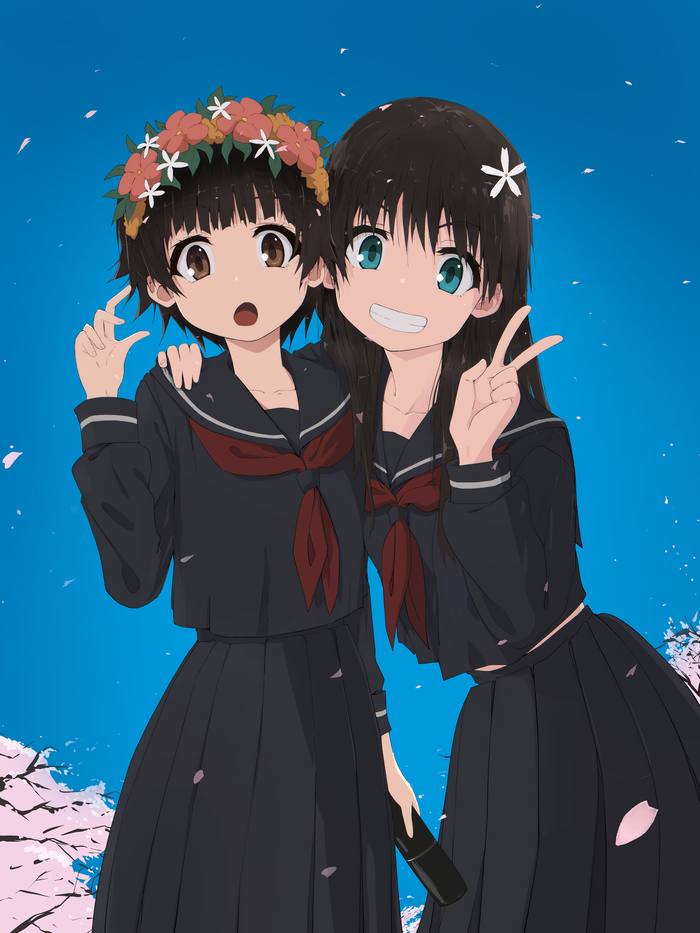  Anime Art, , To aru Kagaku no Railgun, Saten Ruiko, Uiharu Kazari,  , Pixiv