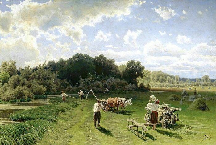 Н. Сергеев "Сенокос"