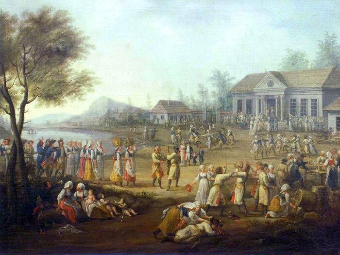 М. Стахович. Дожинки. 1821 г.