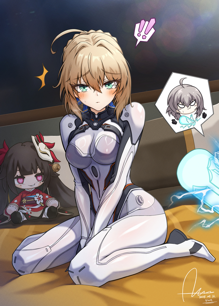    , Anime Art, Saber, Firefly (Honkai: Star Rail), Stelle (Honkai: Star Rail), Honkai: Star Rail