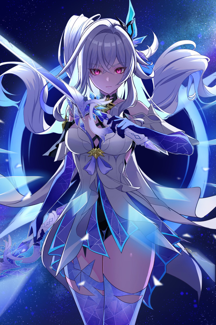  , Anime Art, Pixiv, Skirk (Genshin Impact), Genshin Impact