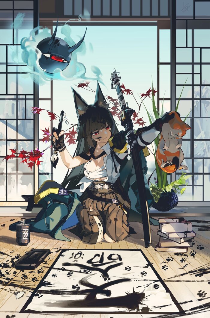  Anime Art, , Hoshimi Miyabi (zzz), Zenless Zone Zero, Animal Ears, , 