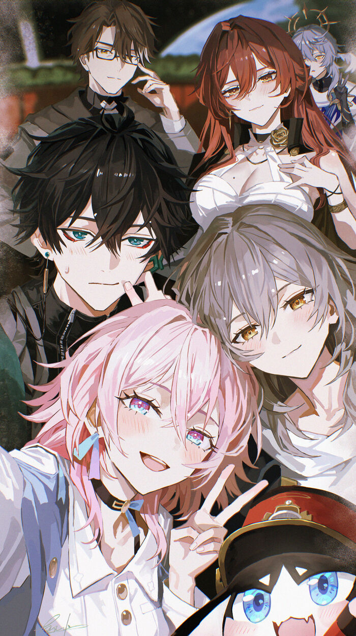    , Anime Art, March 7th (Honkai: Star Rail), Pom-Pom (Honkai: Star Rail), Stelle (Honkai: Star Rail), Dan Heng (Honkai: Star Rail), Himeko (Honkai: Star Rail), Welt (Honkai: Star Rail), Sunday (Honkai: Star Rail), Honkai: Star Rail
