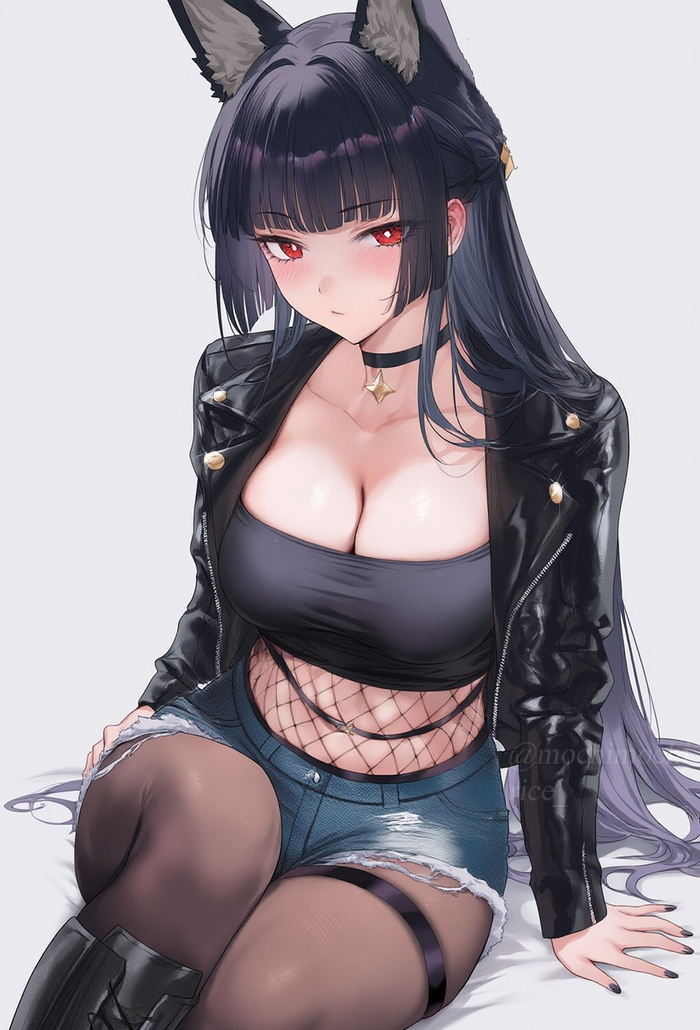  Zenless Zone Zero, Hoshimi Miyabi (zzz), , , , , Anime Art, Animal Ears,  ,  , Mochimochirice