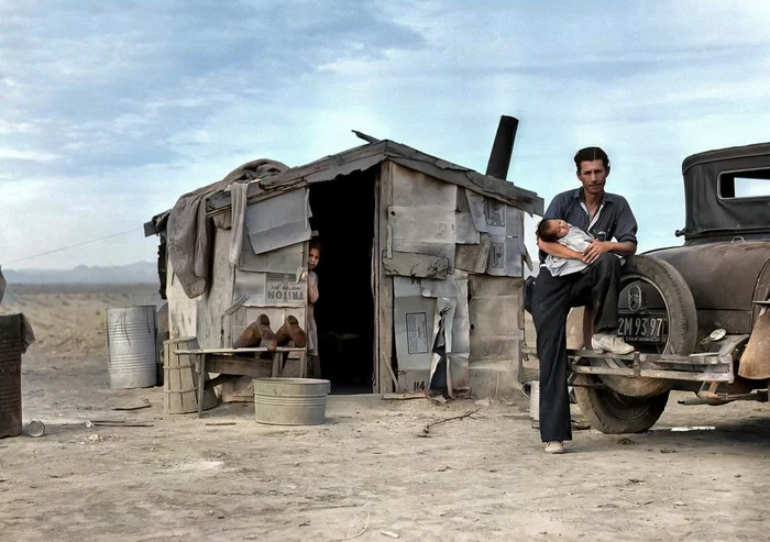 Подборка интересных и необычных фотографий из США. 20 раскрашенных фотографий ХХ века. Часть 24 Старое фото, Фотография, Историческое фото, 20 век, США, Колоризация, Длиннопост