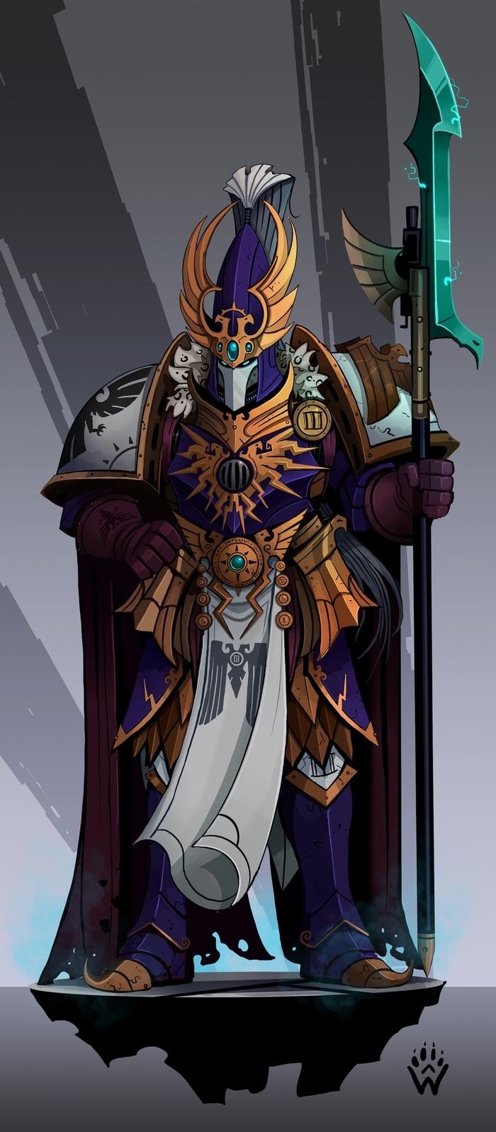 Caelar Tavrius - Custodes equerry to Fulgrim - Horus Heresy Emperor`s Children, Fulgrim, Adeptus Custodes, Wh Alternative, Wh Art, , Warhammer 40k, Wolfdawg